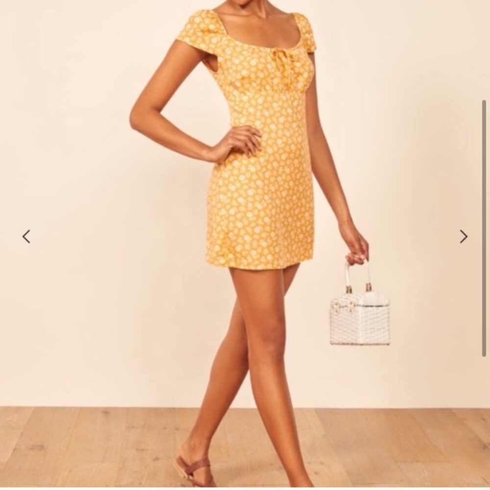 Reformation Maison Floral Mini Dress L